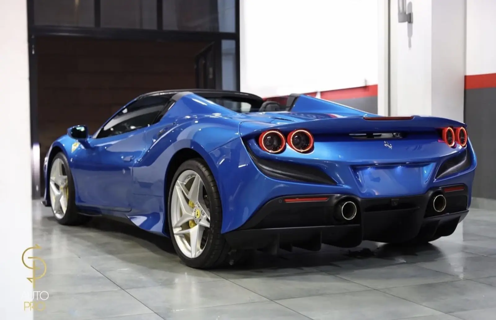 Blue Ferrari at AUTO PRO