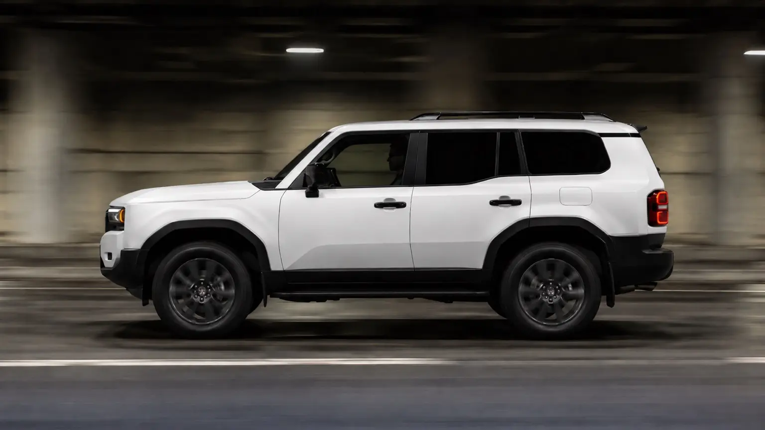 Toyota Prado in Matte White color-change protection film