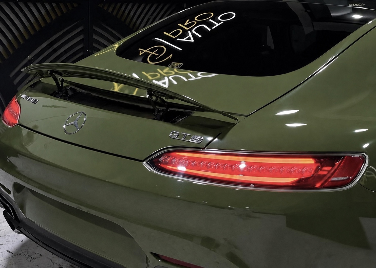 Green Mercedes-AMG GT S at AUTO PRO